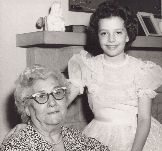 Nonna Carmela and Libby - First Holy Communion, Pittsburgh, 1958